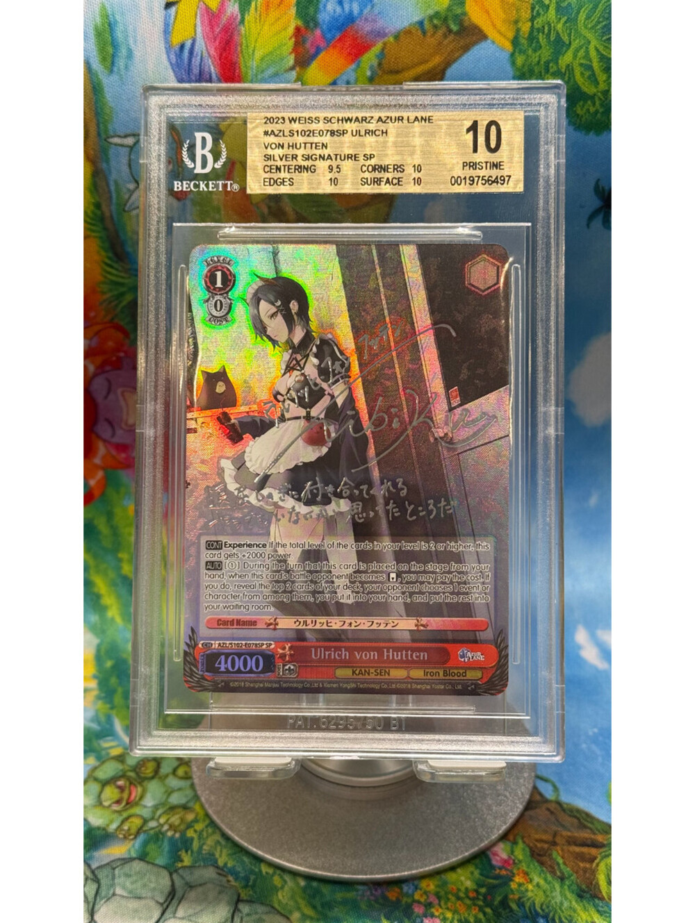 2023 WS Azur Lane Ulrich von Hutten AZL/S102-E078SP Silver Signature EN BGS 10
